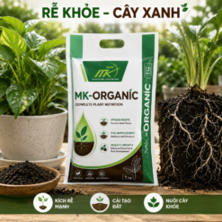 Phân Bón Hữu Cơ Organic MK Xanh 1KG Dạng Bột – Xanh Lá, Bung Chồi, Rễ Khỏe Cho Cây Cảnh
