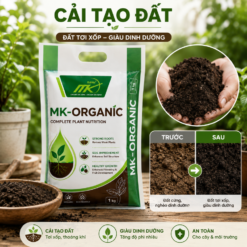 Phân Bón Hữu Cơ Organic MK Xanh 1KG Dạng Bột – Xanh Lá, Bung Chồi, Rễ Khỏe Cho Cây Cảnh