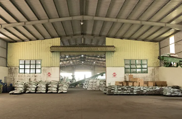 Toàn cảnh kho thành phẩm phân bón hữu cơ